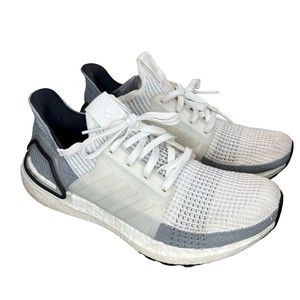 adidas Ultraboost 19 Womens Size 8 Sneakers White Grey Knit